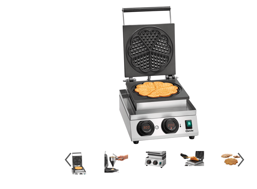 Bartscher Waffeleisen in Herzform